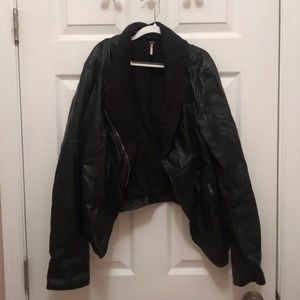 Free people vegan leather jacket